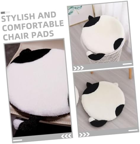 Cat Memory Foam Chair Cushion, Black and White Cat Design, Slow Rebound Seat Pad for Office, Dining, Gaming Chairs, Kitchen and Floor Use
