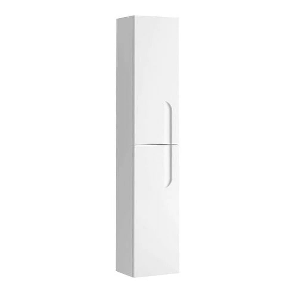 Eviva Vitta 12" White Modern Bathroom Linen Side Cabinet