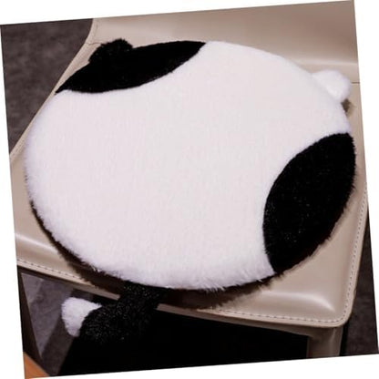 Cat Memory Foam Chair Cushion, Black and White Cat Design, Slow Rebound Seat Pad for Office, Dining, Gaming Chairs, Kitchen and Floor Use