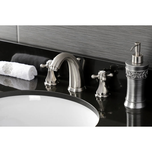 Kingston Brass KB4988BX Metropolitan Widespread Bathroom Faucet with Pop-Up Drain, Brushed Nickel