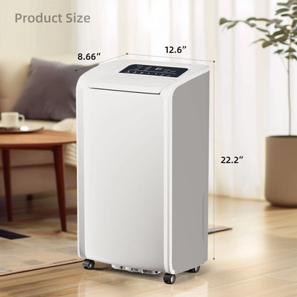 Rocyis 70 Pints Dehumidifier for 5000 Sq. Ft. Home, with Auto Shut off, Drain Hose, Reusable Filter, 4 Modes, for Bedroom & Bathroom