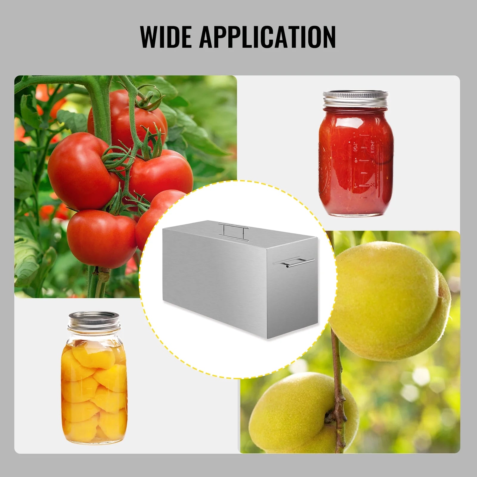 KFFKFF 15 Quart Stainless Steel Water Bath Canner