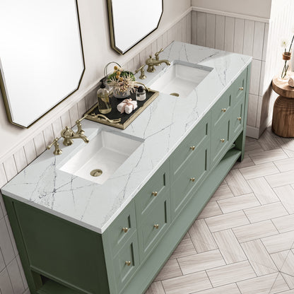 Breckenridge 72' Bathroom Vanity in Smokey Celadon by James Martin Vanities