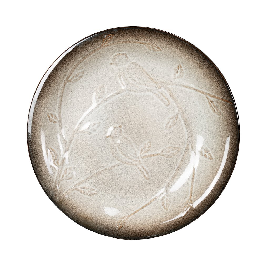 Hi-Line Gift Ltd. Ceramic Birdbath - Ivory Elegance