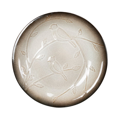 Hi-Line Gift Ltd. Ceramic Birdbath - Ivory Elegance