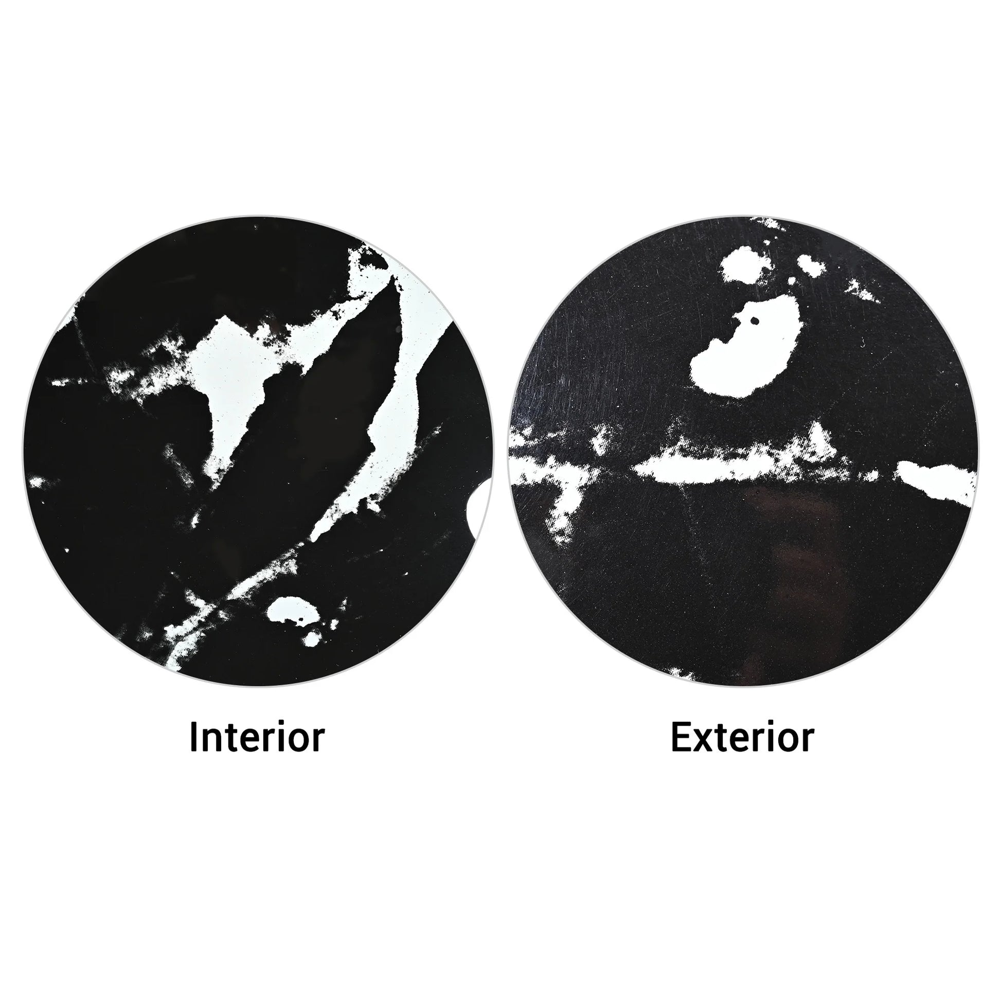 Aquaterior Tempered Glass Round Vessel Sink Artistic Marbling Pattern Above Counter Bathroom Lavatory Vanity Bowl Basin