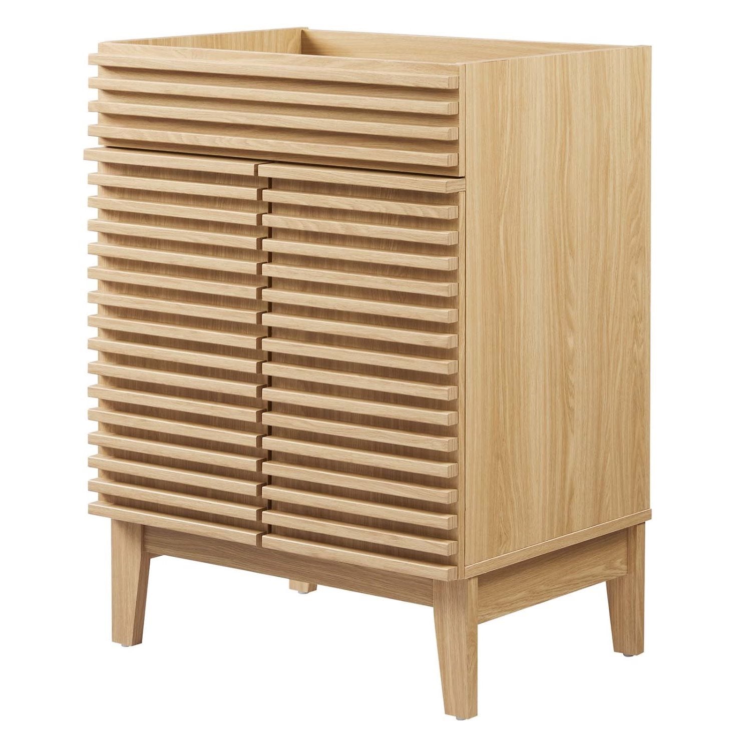 Vanity Cabinet (Sink not included), Black, Wood, Mid Century Hotel Bedroom Bathroom, Modern Contemporary HB33433