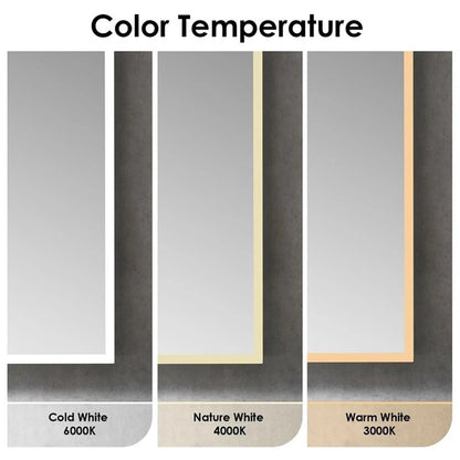 Carsoli Rectangle 24" Frameless Surface-Mount/Recessed LED Lighted Bathroom Medicine Cabinet