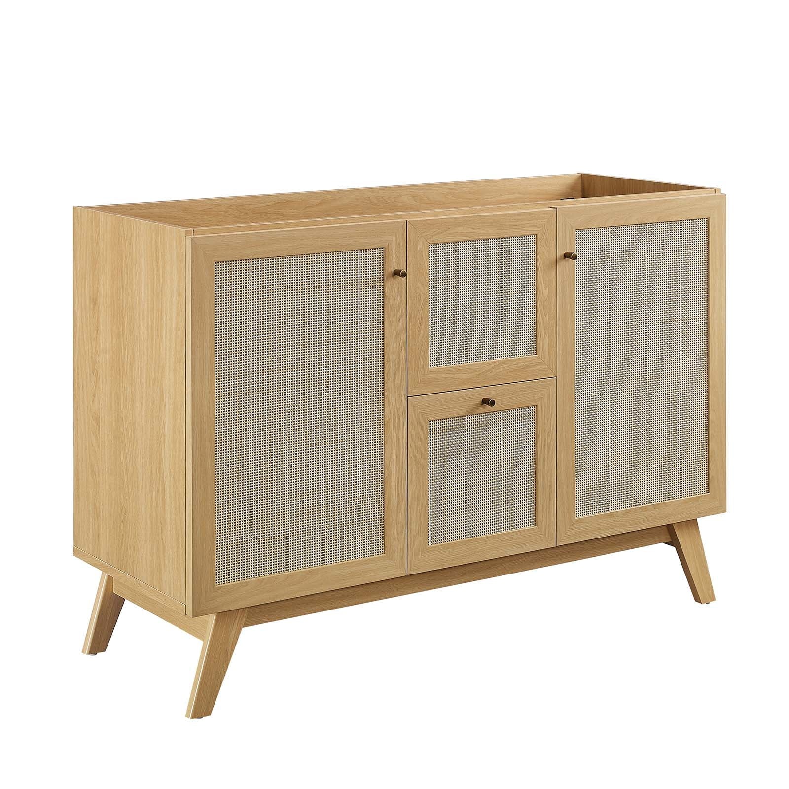Modway Soma 48�?Double Sink Bathroom Vanity in Oak White