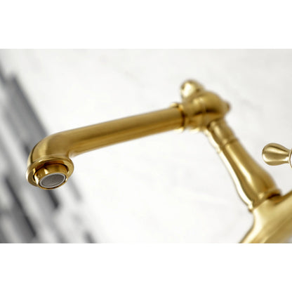 Kingston Brass KS7245AX 8-Inch Center Wall Mount Bathroom Faucet, Oil Rubbed Bronze