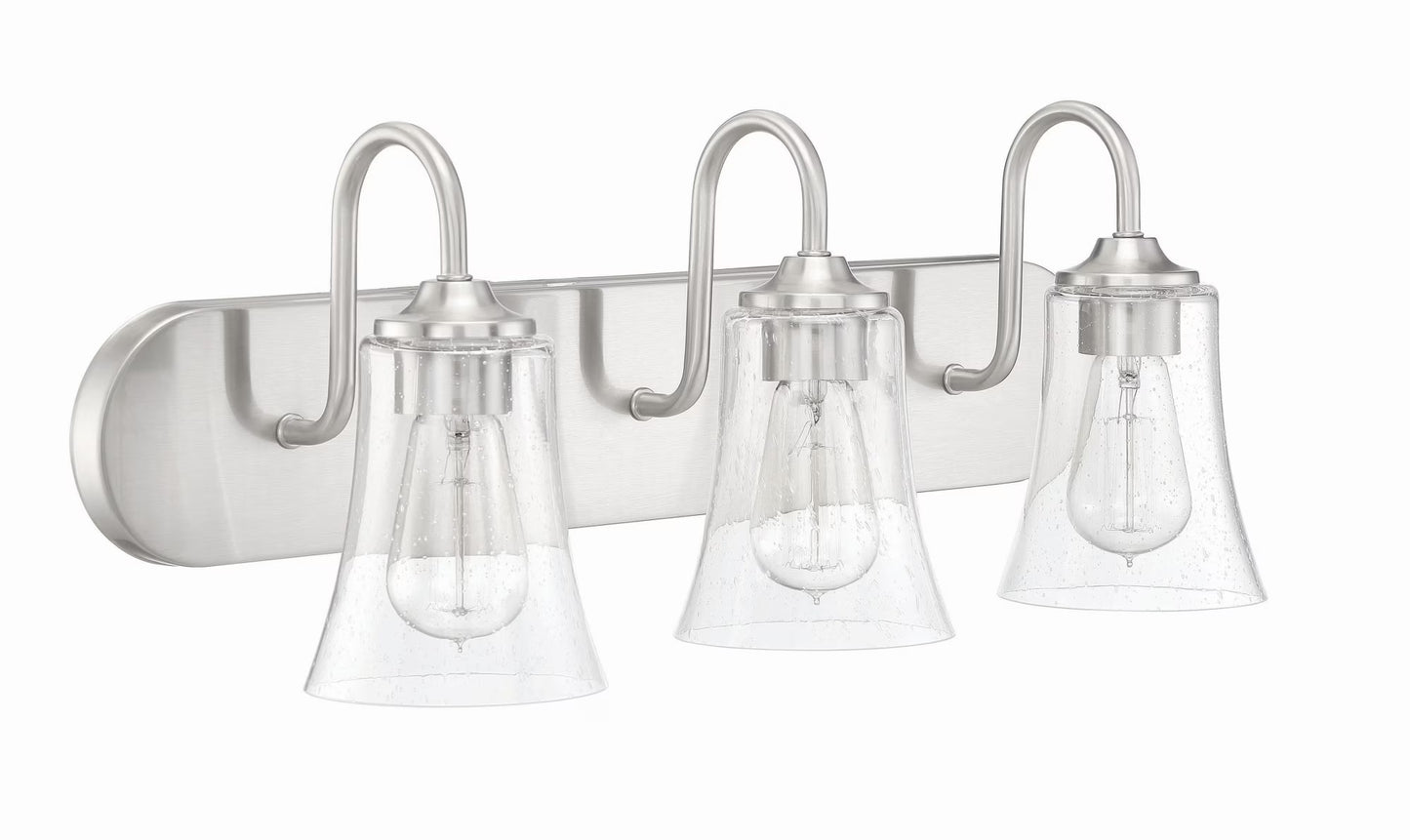 50403-BNK-Craftmade Lighting-Gwyneth 3 Light Traditional/Modern & Contemporary Bath Vanity in Traditional Style - 24 inches wide by 9.5 inches