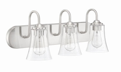 50403-BNK-Craftmade Lighting-Gwyneth 3 Light Traditional/Modern & Contemporary Bath Vanity in Traditional Style - 24 inches wide by 9.5 inches