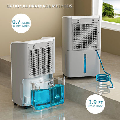 Rocyis 70 Pints Dehumidifier for 5000 Sq. Ft. Home, with Auto Shut off, Drain Hose, Reusable Filter, 4 Modes, for Bedroom & Bathroom