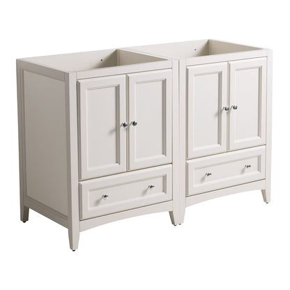 Fresca Oxford 48" Antique White Traditional Double Sink Bathroom Cabinets