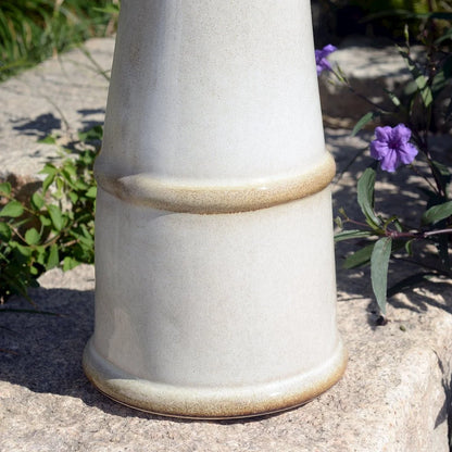 Hi-Line Gift Ltd. Ceramic Birdbath - Ivory Elegance