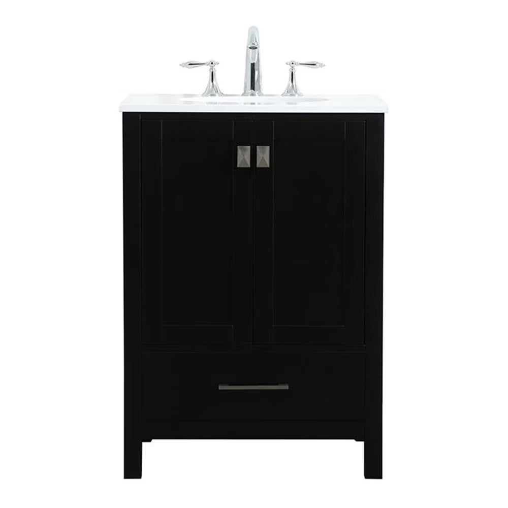 Elegant Kitchen and Bath 24 Inch Single Bathroom Vanity In White