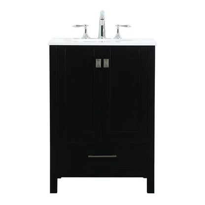 Elegant Kitchen and Bath 24 Inch Single Bathroom Vanity In White