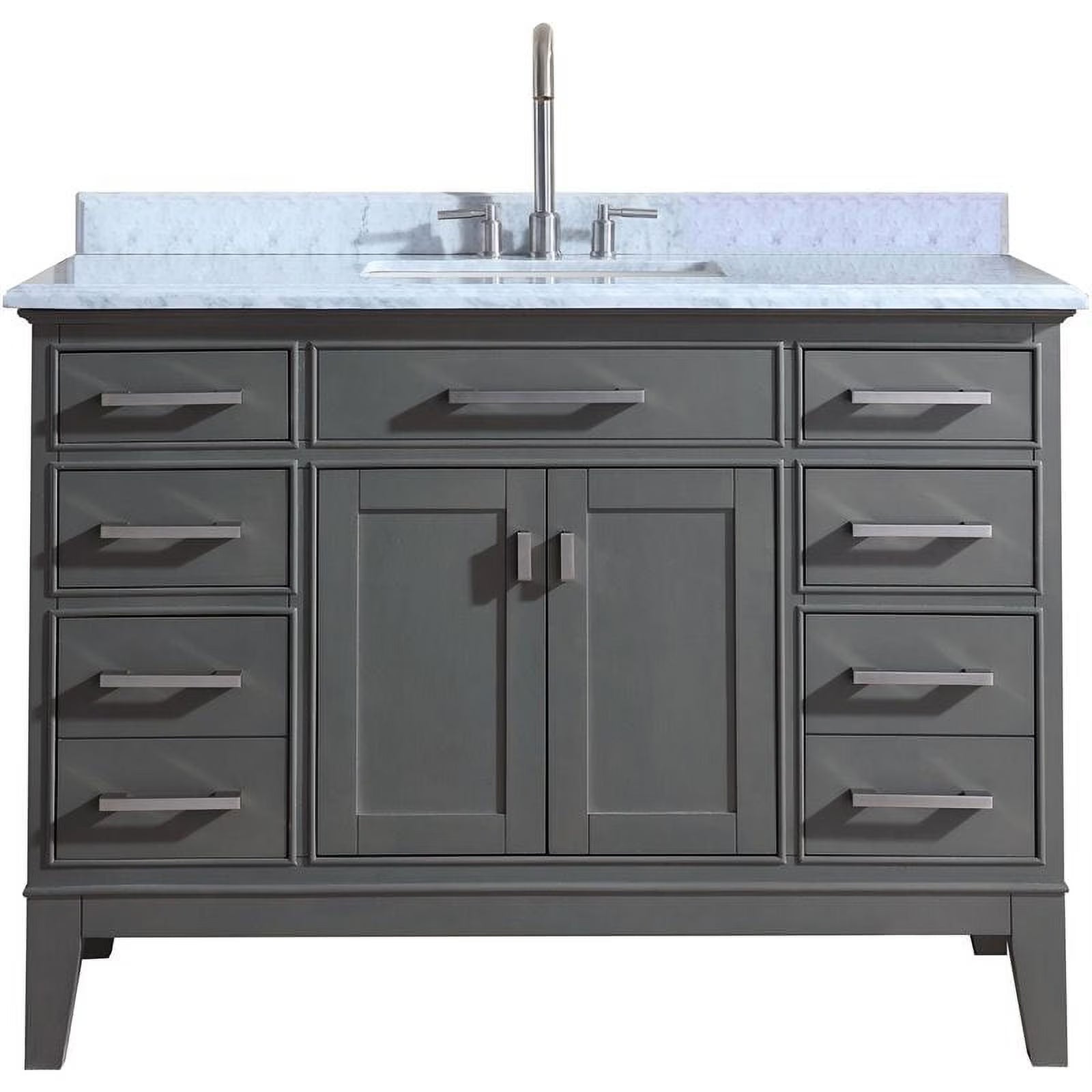 Ari Kitchen & Bath Danny 42" Solid Wood Bathroom Vanity in Maple Gray