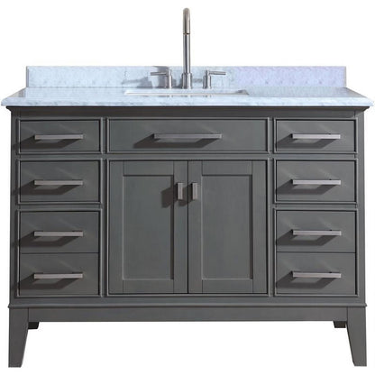 Ari Kitchen & Bath Danny 42" Solid Wood Bathroom Vanity in Maple Gray