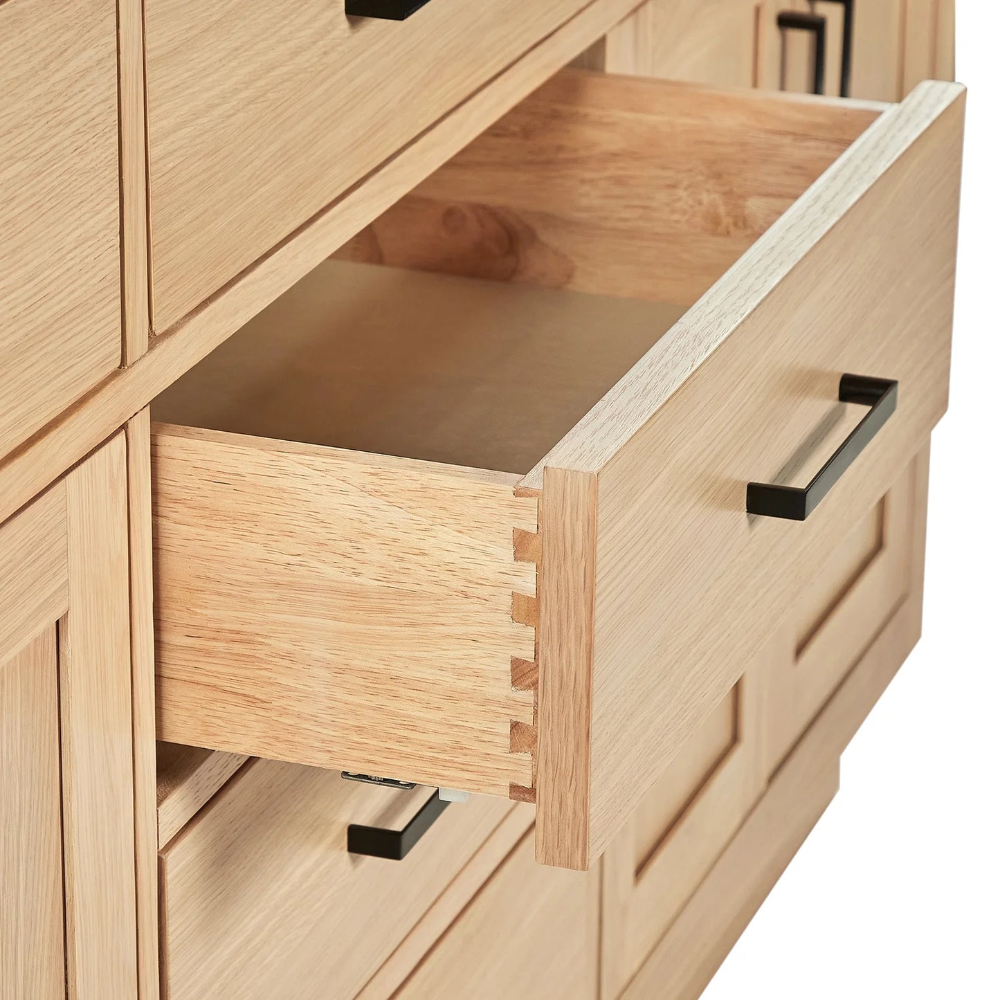 ARIEL Hepburn 72 Inch Double Rectangle Sink Bathroom Vanity With Carrara White Quartz Countertop 1.5 Inch Edge In Oak