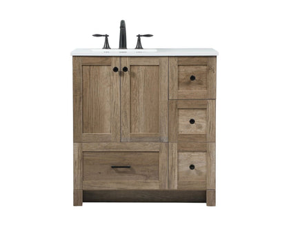 Elegant Kitchen and Bath 32 Inch Single Bathroom Vanity In Expresso