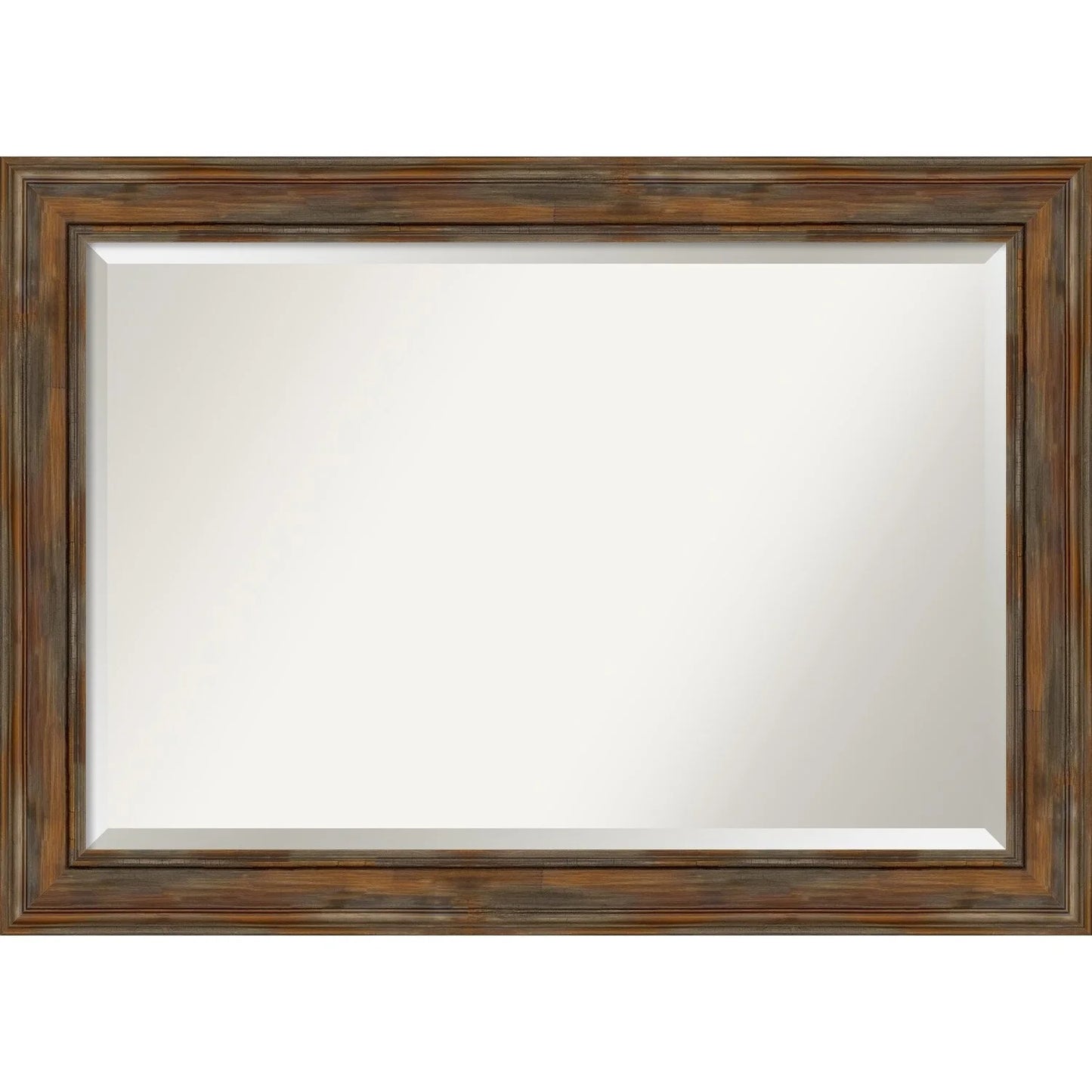 Amanti Art Alexandria Rectangular Beveled Bathroom Vanity Mirror