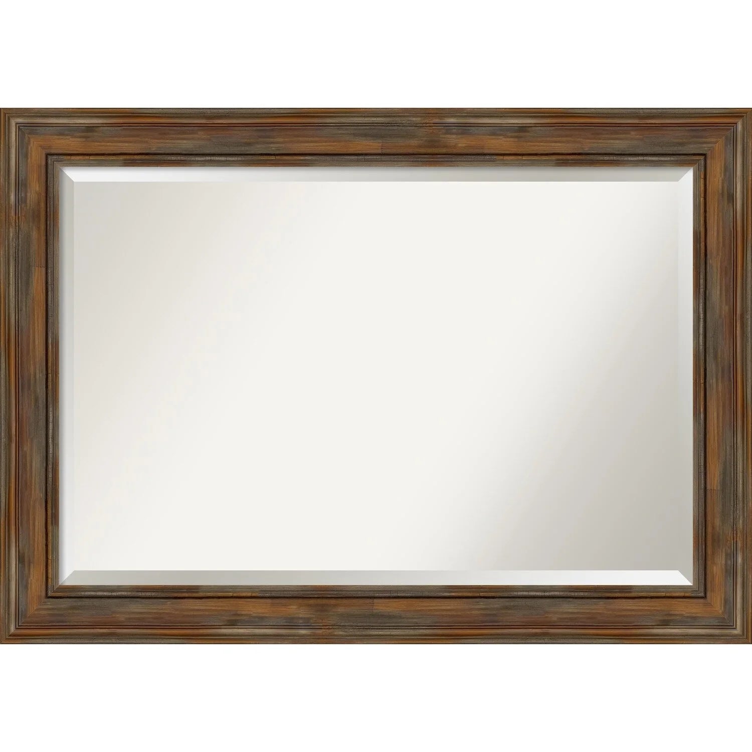 Amanti Art Alexandria Rectangular Beveled Bathroom Vanity Mirror