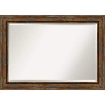 Amanti Art Alexandria Rectangular Beveled Bathroom Vanity Mirror
