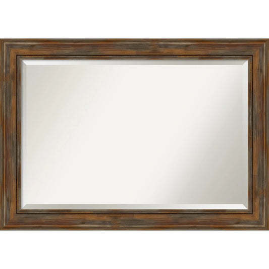 Amanti Art Alexandria Rectangular Beveled Bathroom Vanity Mirror