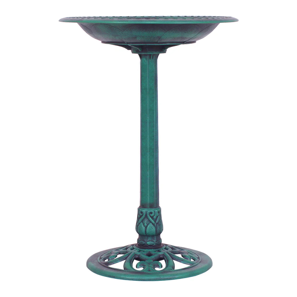 Costway Green Pedestal Bird Bath Feeder Freestanding Outdoor Garden Yard Patio Decor