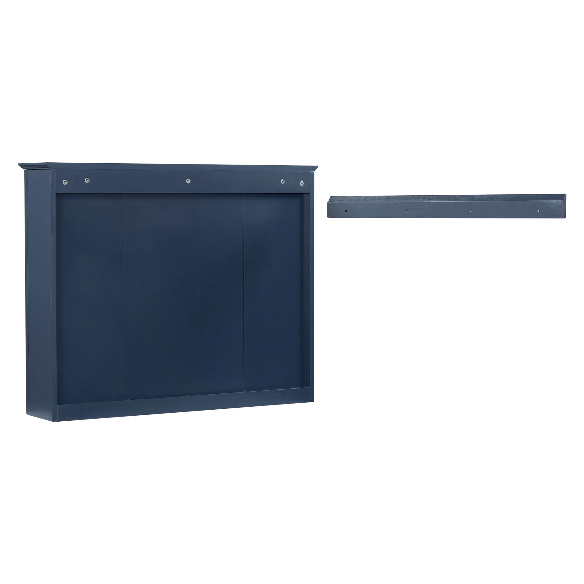 Furvclv Bathroom Wall Mirror Cabinet Modern Wall Mounted Cabinet Storage Organizer With Single Mirror Door 6 Open Shelves