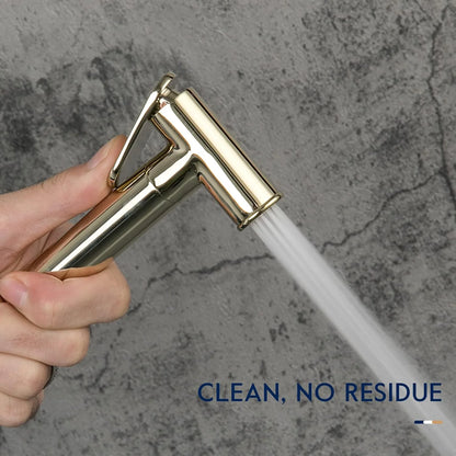 Cloth Diaper Shattaf, Bidet Faucets Brass Bathroom Ass Shower Sprayer, Toilet Bidet Mixer Bidet Hygienic Shower, Hot and Cold Anal Cleaner Faucet