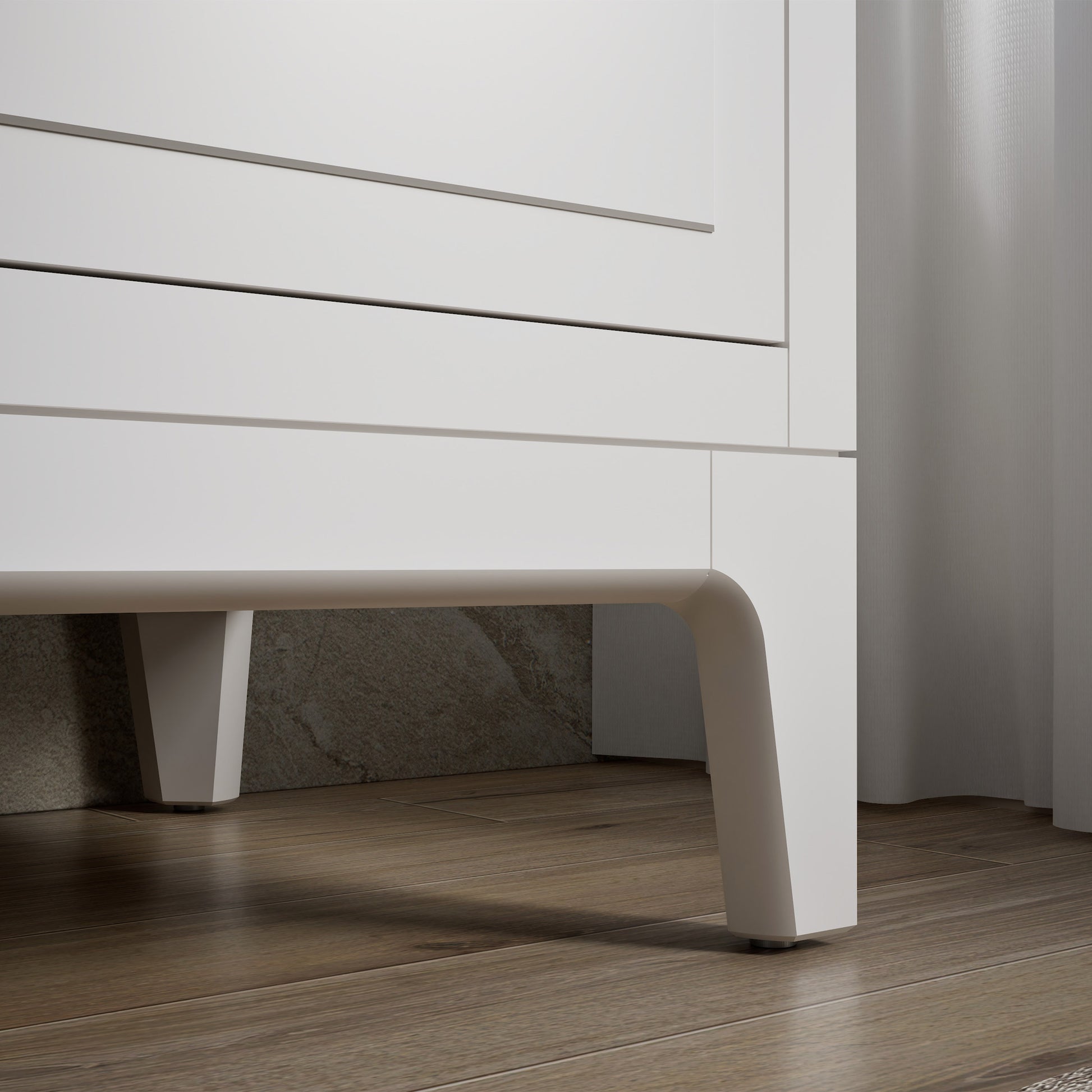 Tio Bathroom Vanity Cabinet with Sink and Quartz Top in White