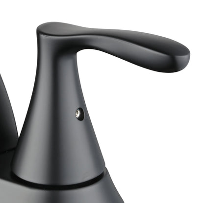 (2 pack) Better Homes & Gardens Simple Flair 4" Centerset Bathroom Faucet in Matte Black