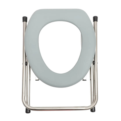 NUOLUX 1PC Foldable Bathroom Toilet Chair Portable Toilet Stool Potty Chair for The Old