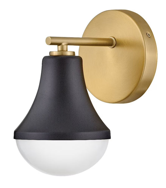 85510BK-Lark-Haddie - 10W 1 LED Bath Vanity-9 Inches Tall and 5.25 Inches Wide-Black Finish