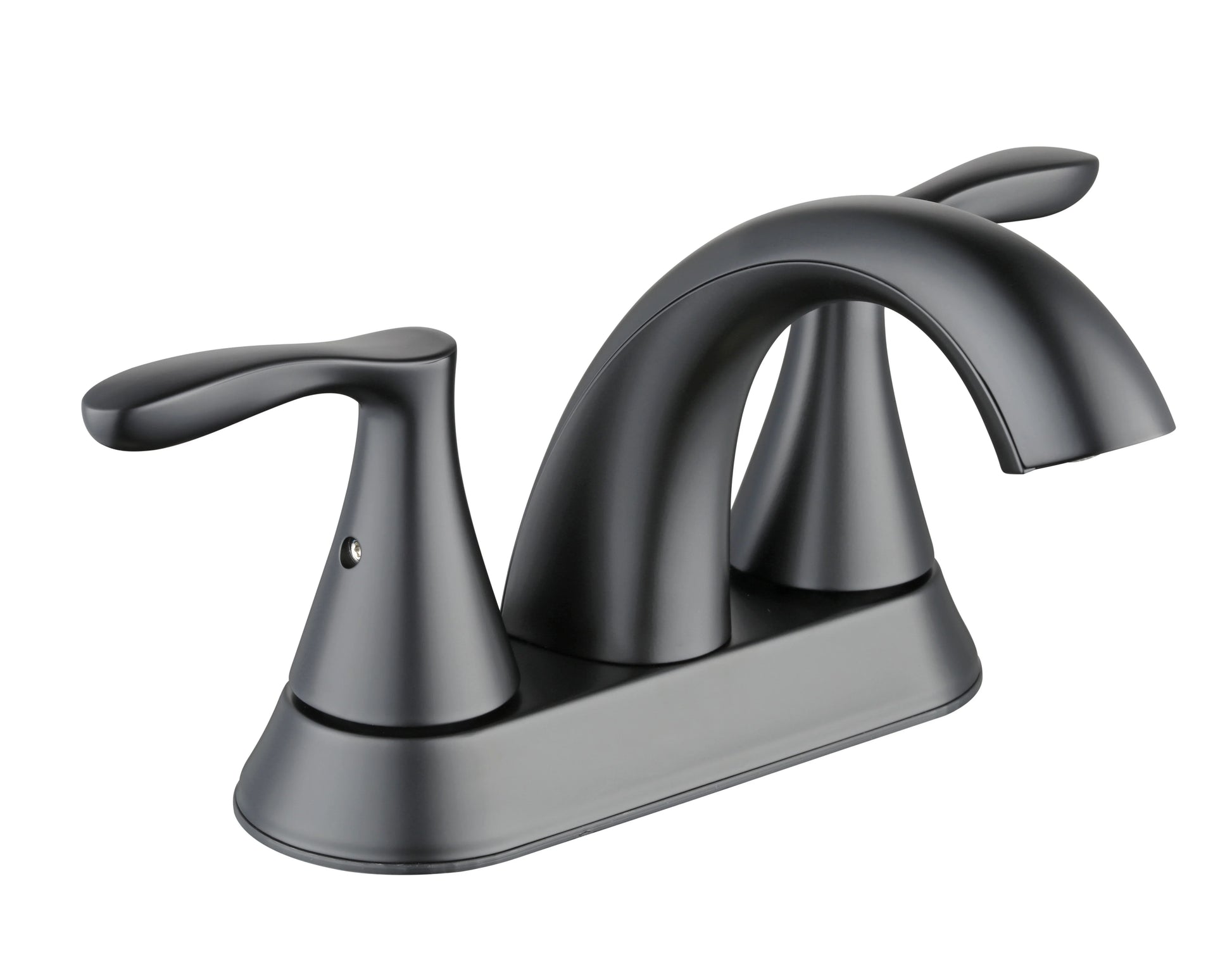 (2 pack) Better Homes & Gardens Simple Flair 4" Centerset Bathroom Faucet in Matte Black