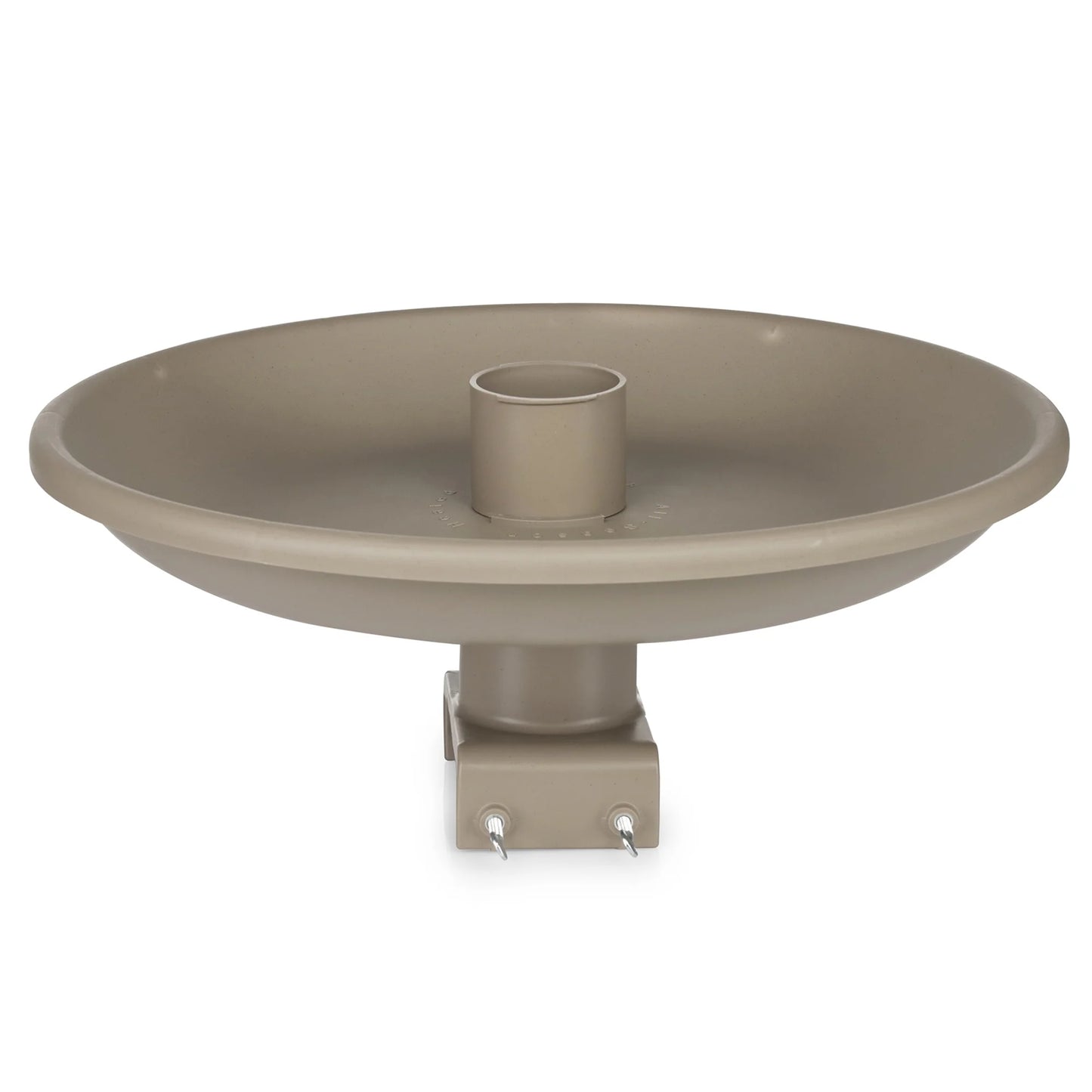 Farm Innovators 150 Watt Plastic Heated Birdbath w/ Deck Mount, Tan