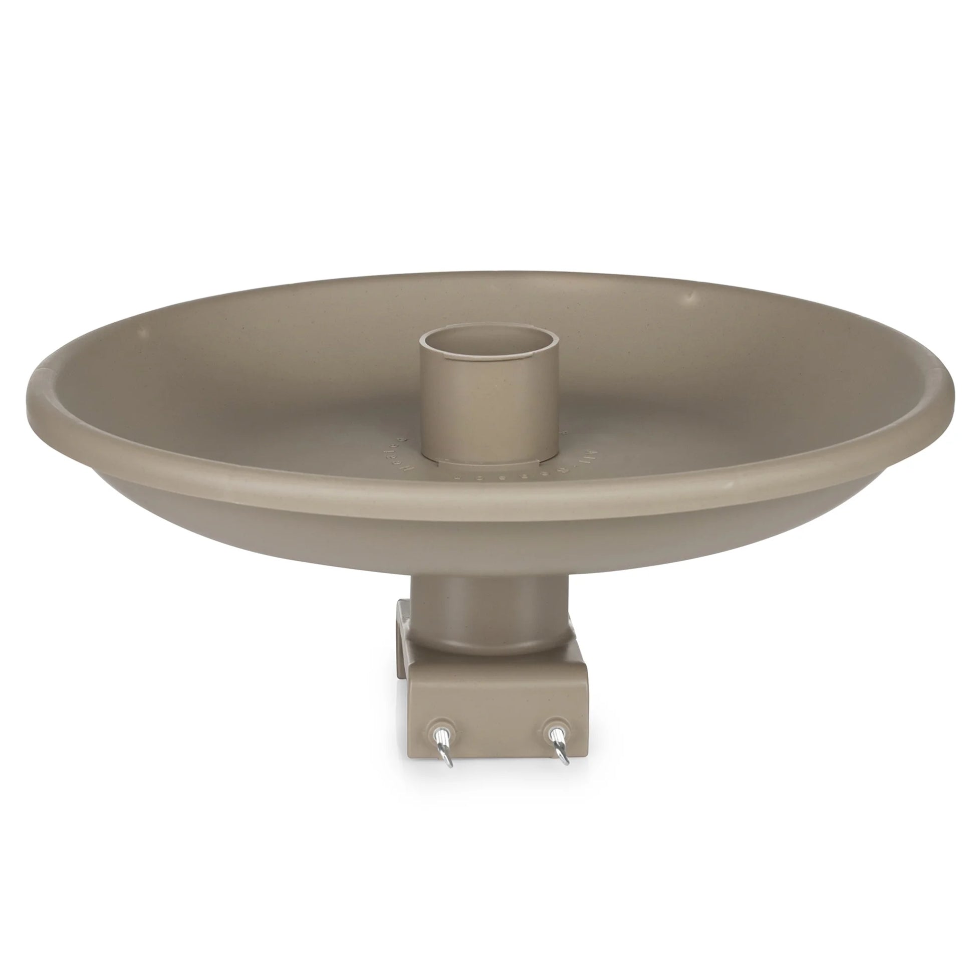 Farm Innovators 150 Watt Plastic Heated Birdbath w/ Deck Mount, Tan