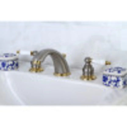 Kingston Brass KB978B Widespread Bathroom Faucet, Brushed Nickel