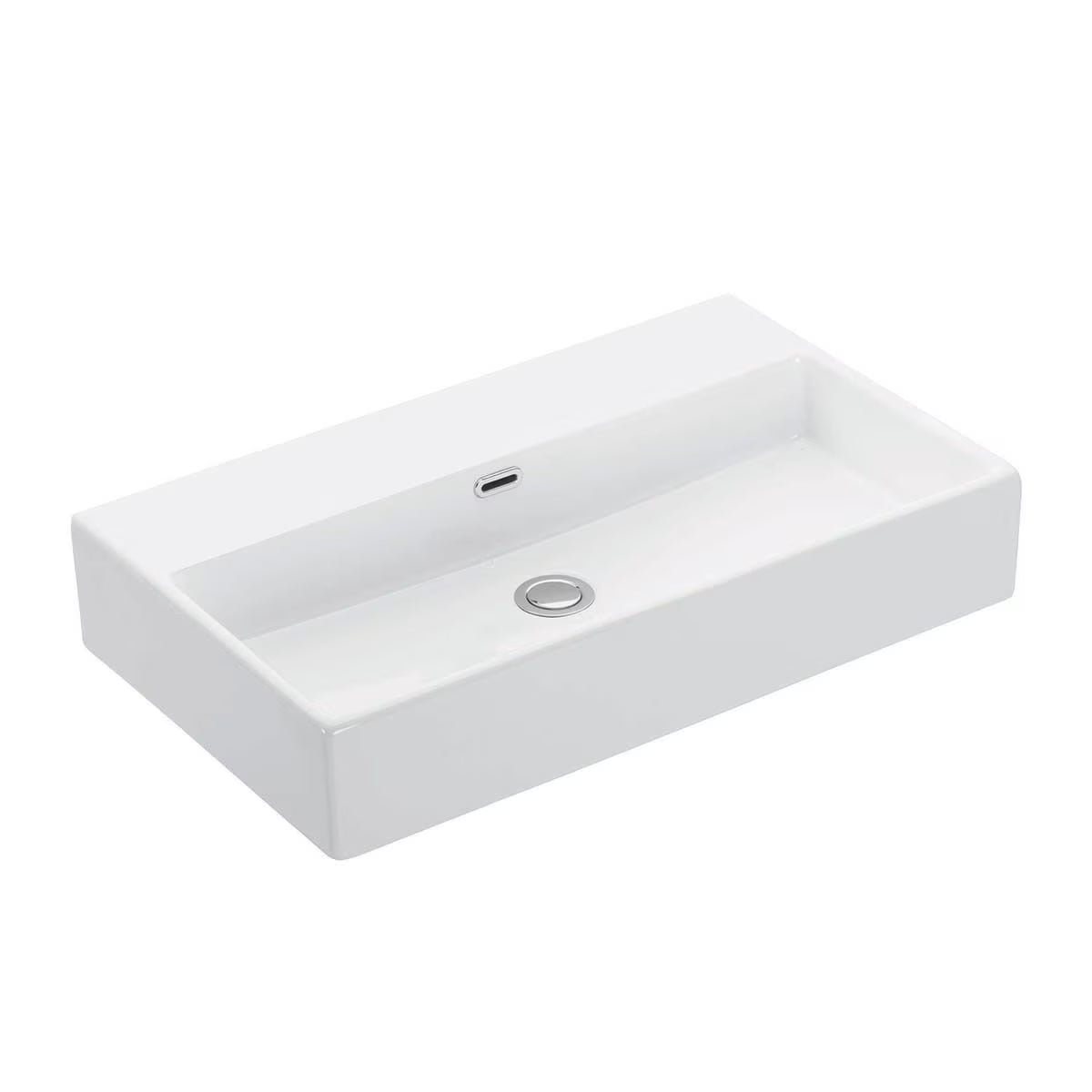 Ws Bath Collections Quattro 70.00 Quattro 27-5/8" Rectangular Ceramic Vessel Or Wall