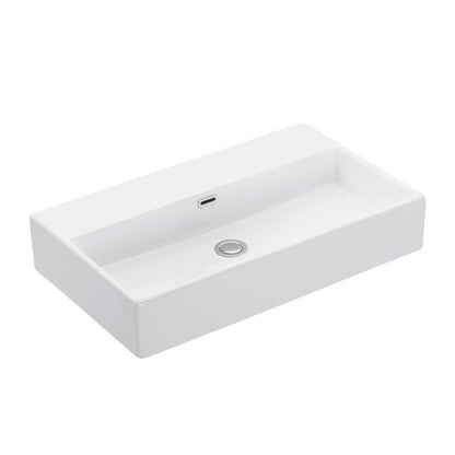 Ws Bath Collections Quattro 70.00 Quattro 27-5/8" Rectangular Ceramic Vessel Or Wall