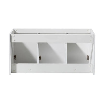 Vista 47"Wall Hung Dbl Sinks Wood Bathroom Cabinet in Brown