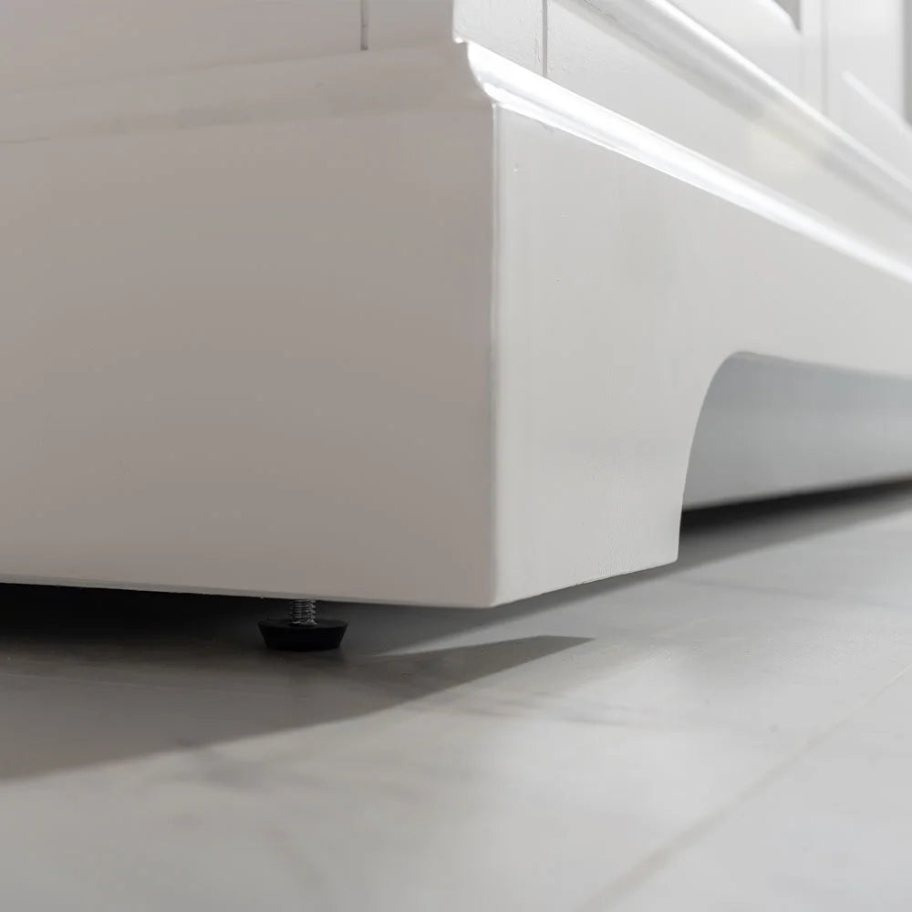 Design Element Milano 72" Double Sink Bathroom Vanity in White
