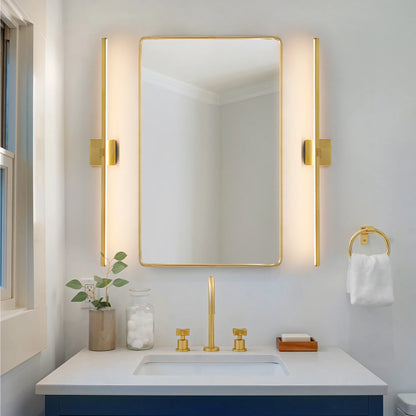 Modern Vanity Lighting Fixtures 39 Inch Bathroom Vanity Lights Over Mirror Wall Sconce for Bathroom Gold Warm Lighting Bath Wall Sconce