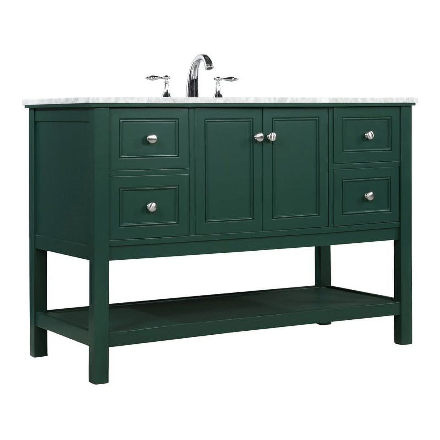 48 in. single bathroom vanity set in Black