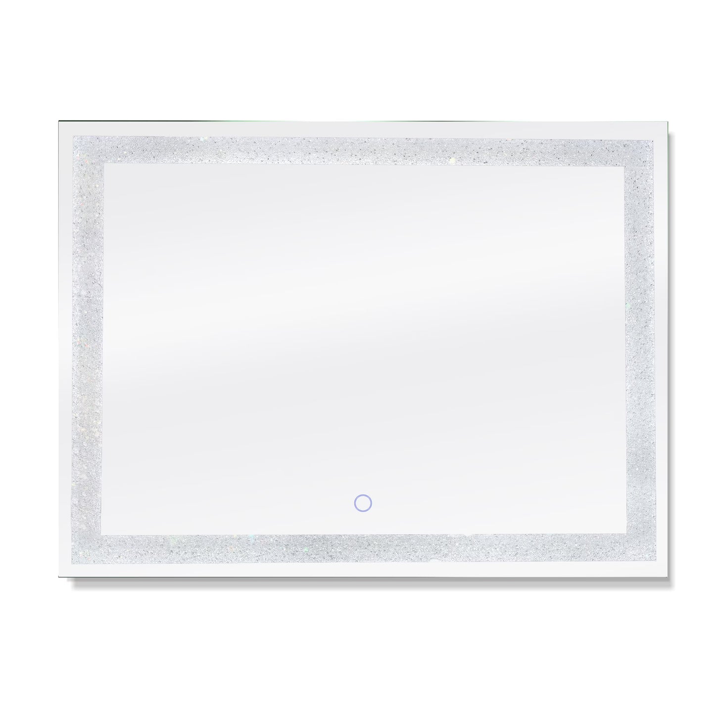 Dyconn Faucet Edison Crystal Horizontal/Vertical Wall Mounted Backlit LED Bathroom Vanity Mirror with Touch ON/OFF/Dimmer & Anti-Fog Function (30"W X 36"H)