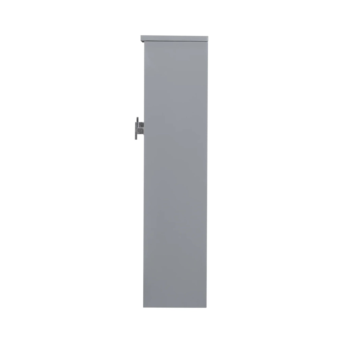 Royard Oaktree Bathroom Medicine Cabinet with Mirror, Bathroom Storage Cabinet with 3 Doors and Open Shelves, Wall Mounted Cabinet Space Saver with Towel Bars, Grey
