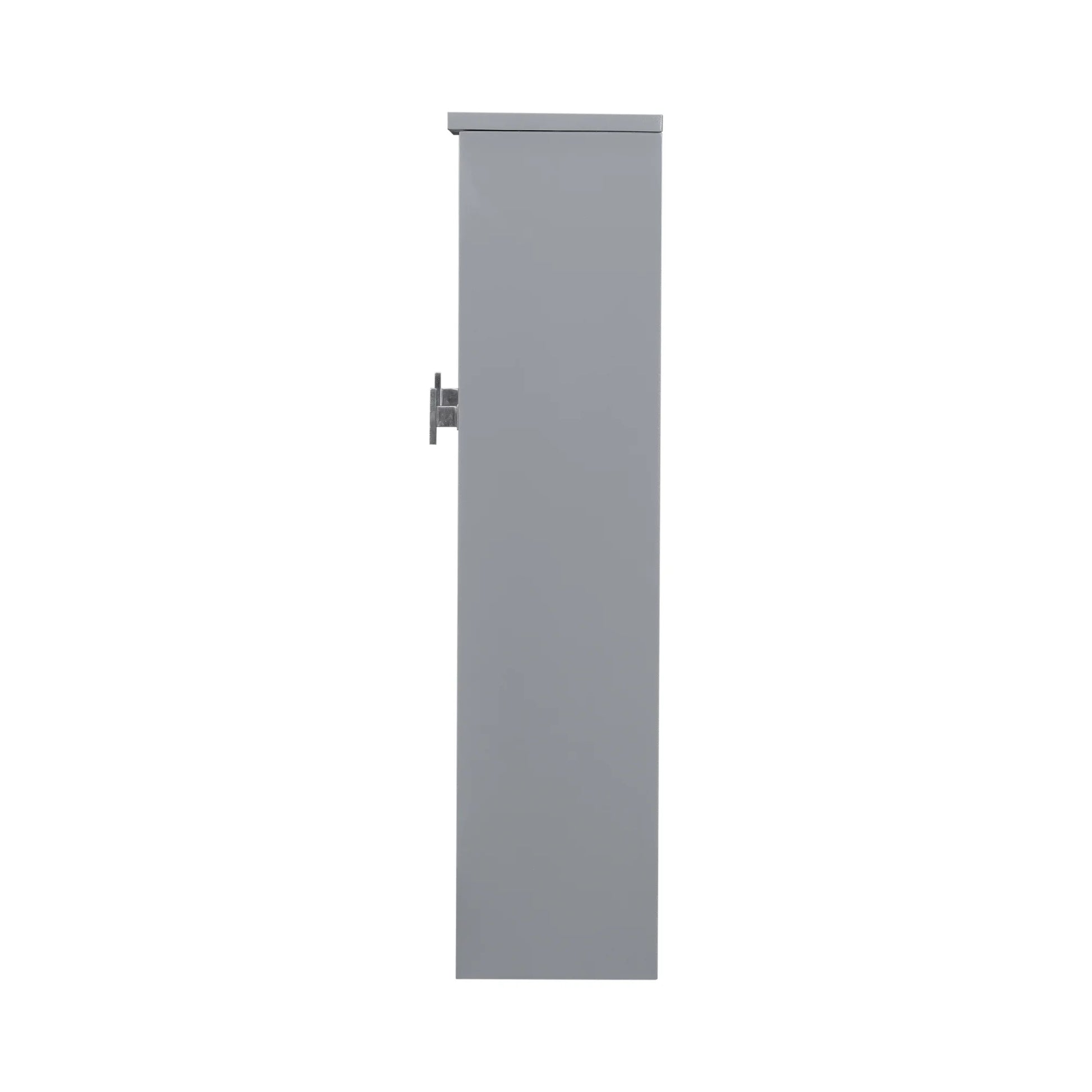 Royard Oaktree Bathroom Medicine Cabinet with Mirror, Bathroom Storage Cabinet with 3 Doors and Open Shelves, Wall Mounted Cabinet Space Saver with Towel Bars, Grey