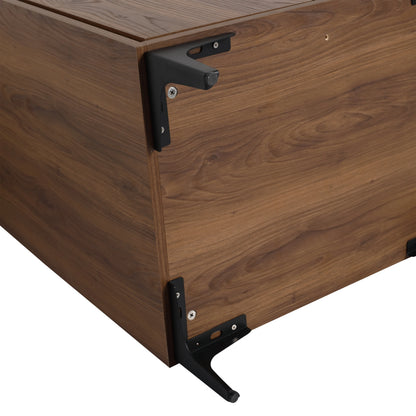 DUOSONG 24'' Bathroom Vanity Without Top Sink, Modern Bathroom Storage Cabinet With 2 Soft Closing Doors, Single Sink Bathroom Vanity Oak Engineered Wood Bath & Faucets Bathroom Vanities